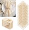 25 Pack Gauze Chiffon Napkins with Gold Foil – 20×20 Inch Sheer Metallic Table Napkins for Wedding, Bridal Shower & Party Decor
